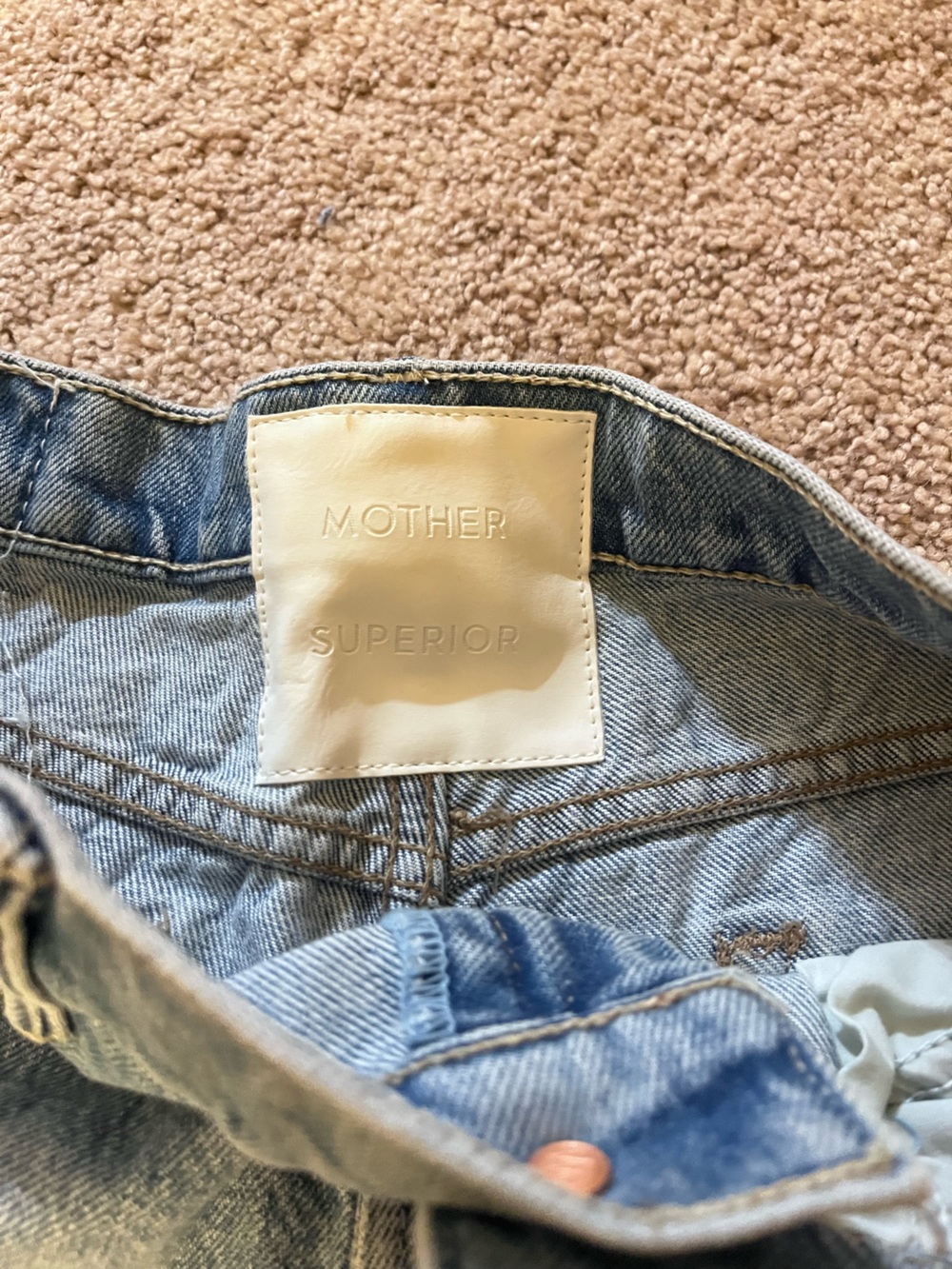 Mother The Maven Sneak High-Rise Wide-Leg Jeans size 30 NWOT - Picture 6 of 7